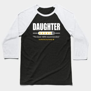 Five Stars Daughter Baseball T-Shirt